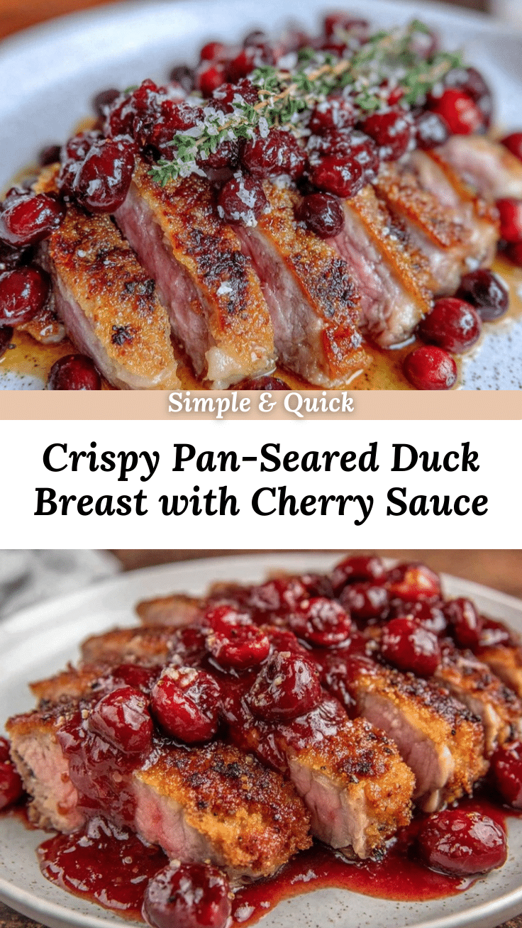 pan-seared duck breast recipe