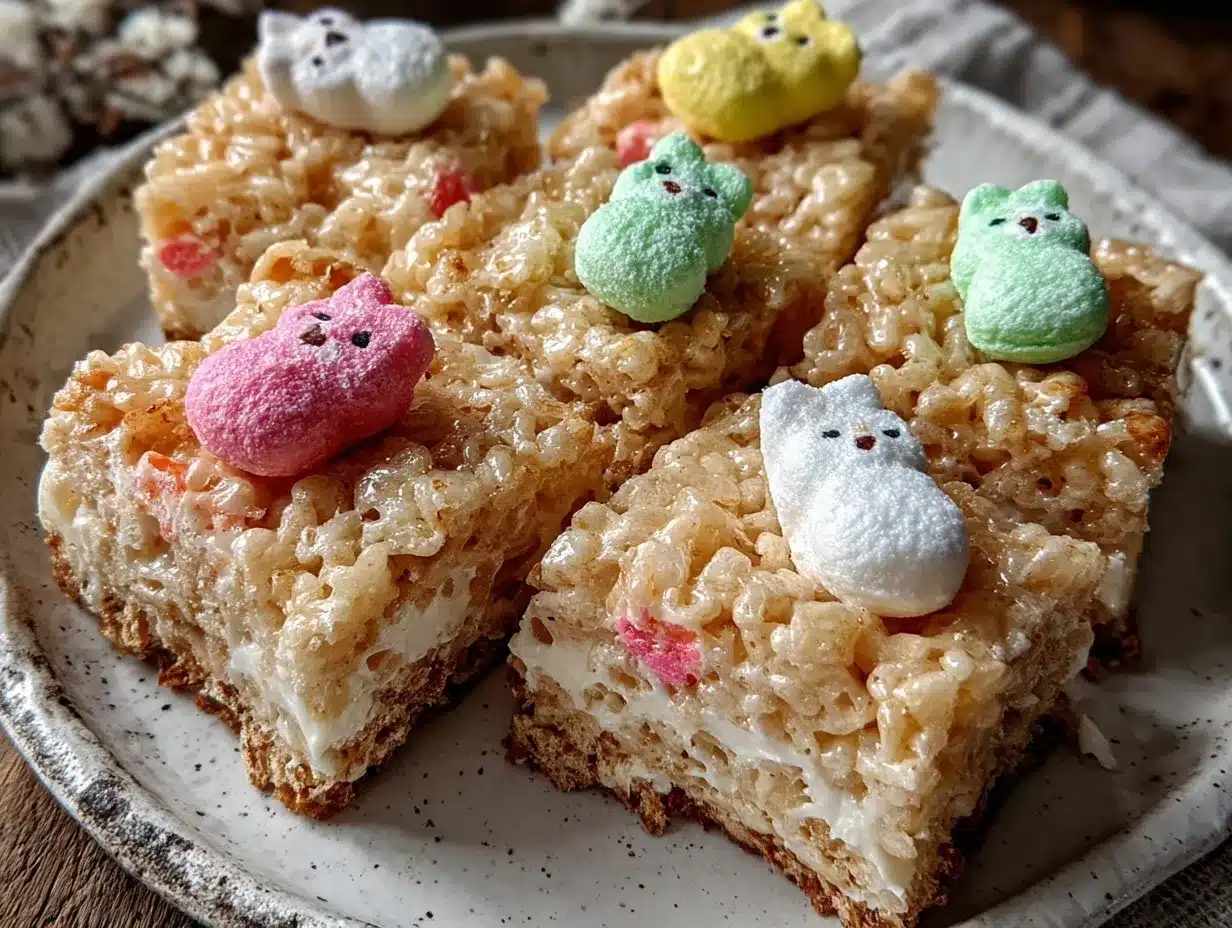Peeps Rice Krispie Treats preparation steps