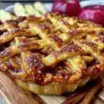 perfect flaky lattice apple pie - featured image
