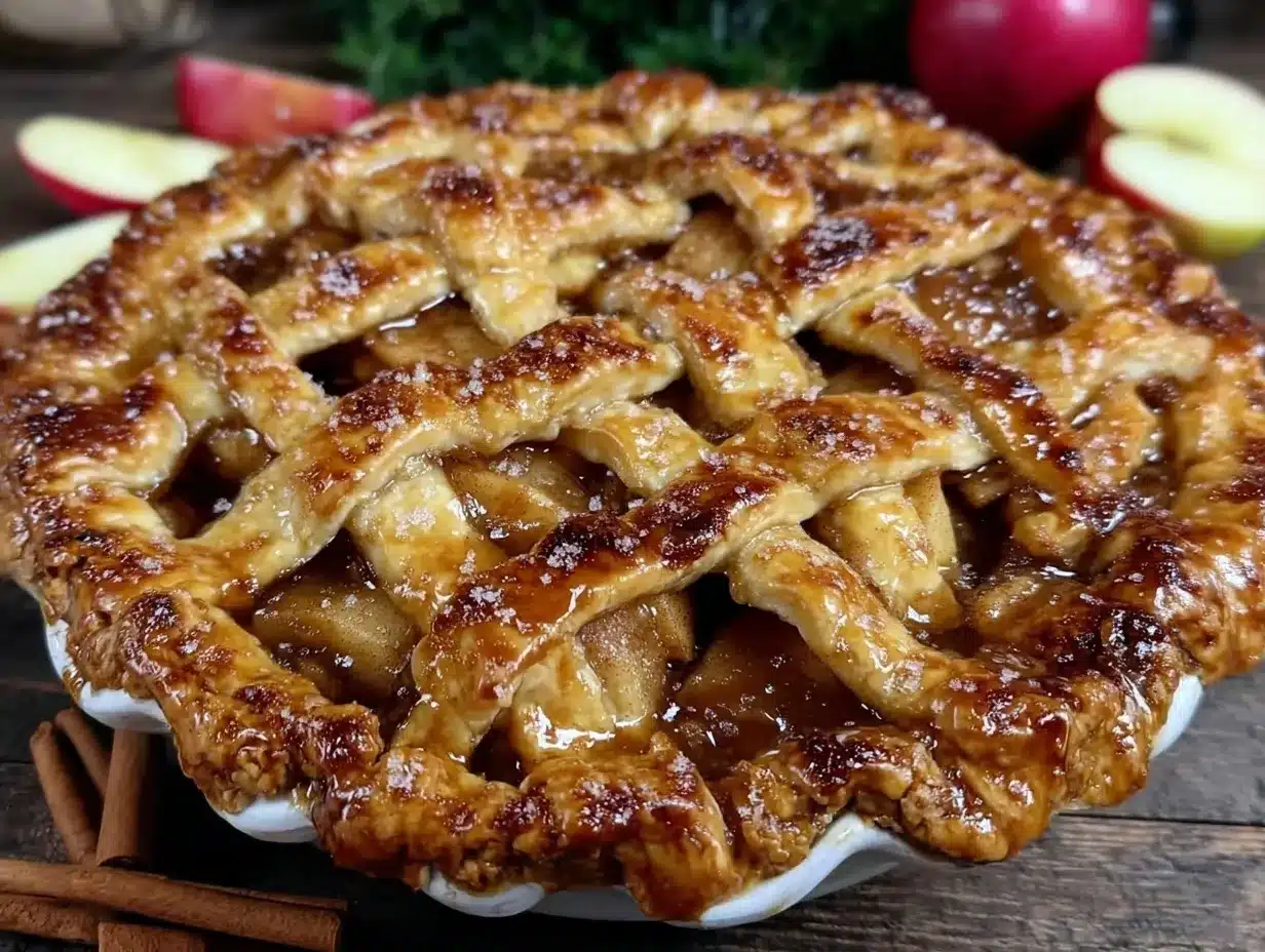 perfect flaky lattice apple pie preparation steps