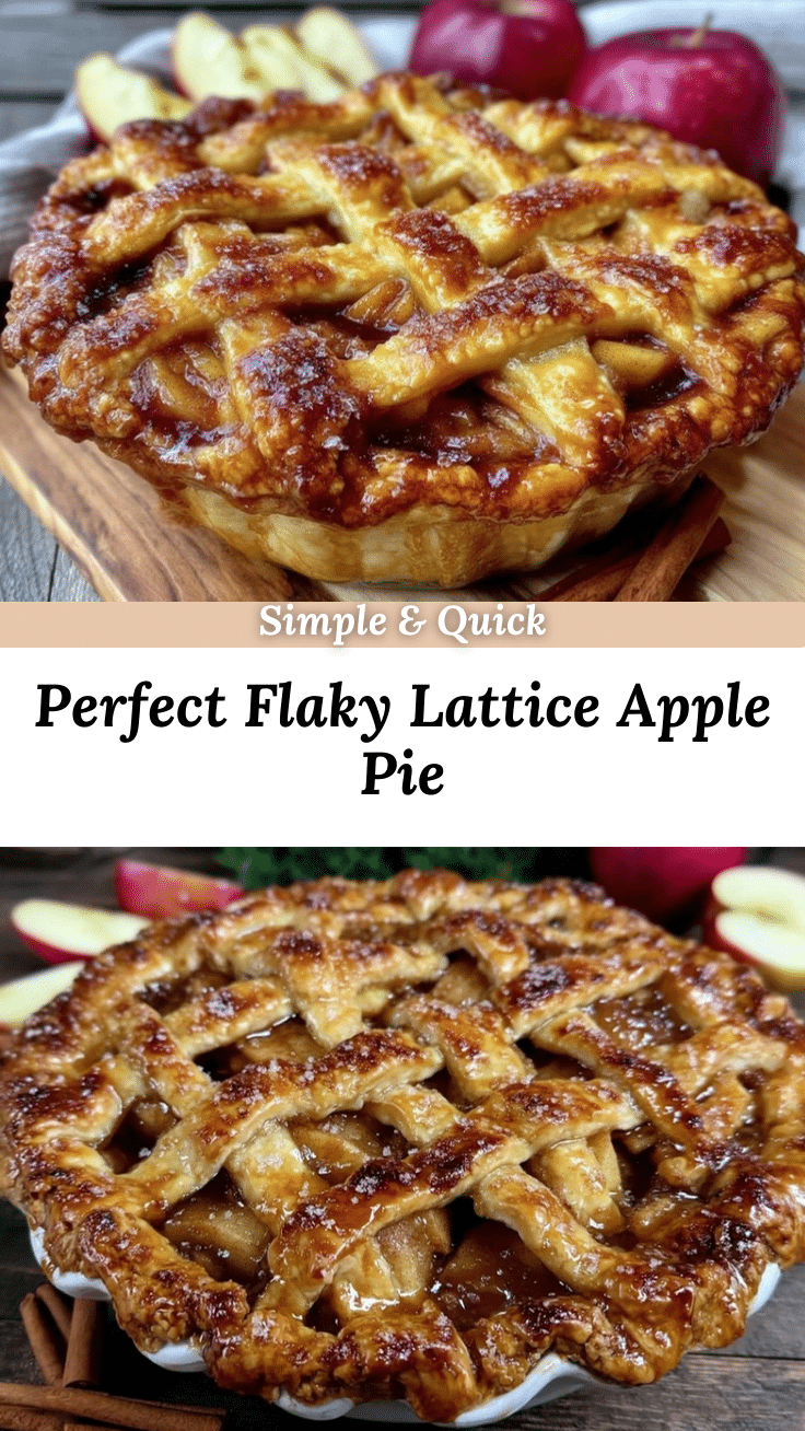 perfect flaky lattice apple pie recipe