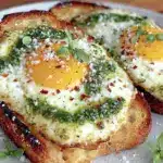 pesto eggs recipe - featured image