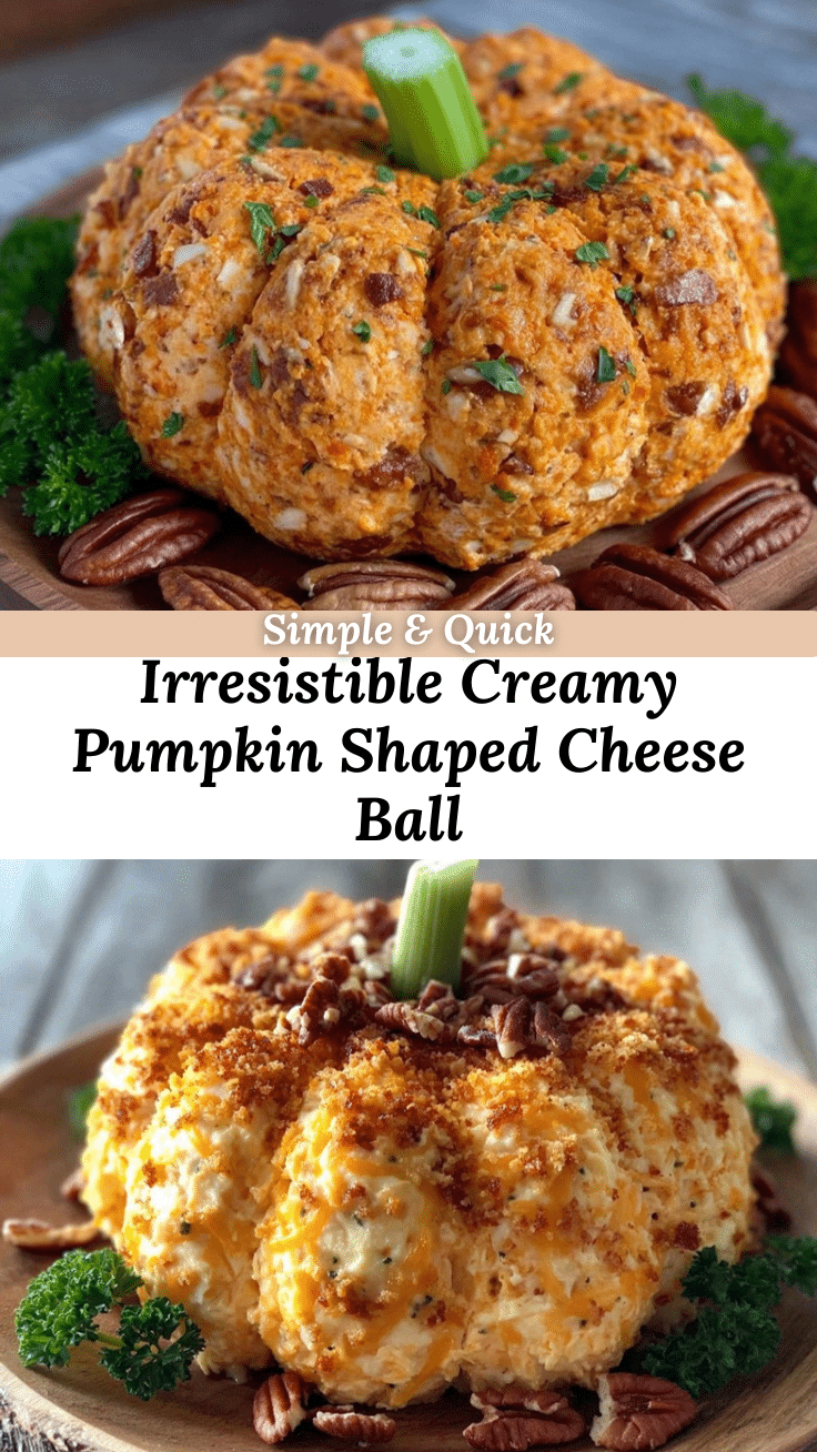 pumpkin shaped cheese ball recipe