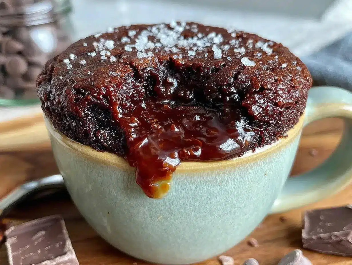 quick fudgy mug brownie preparation steps