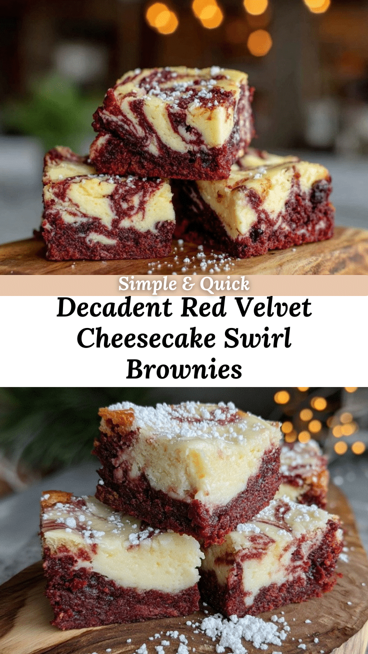 red velvet cheesecake swirl brownies recipe