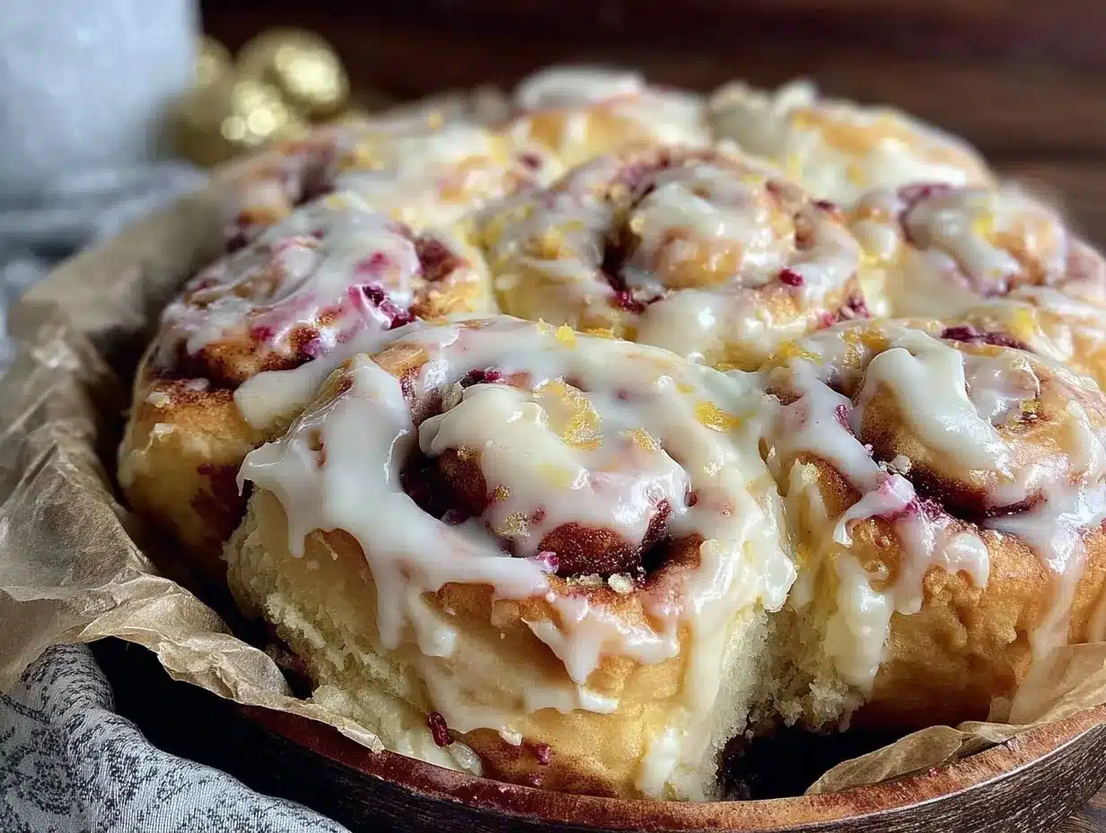 red velvet cinnamon rolls preparation steps
