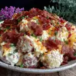 savory loaded baked potato salad - featured image