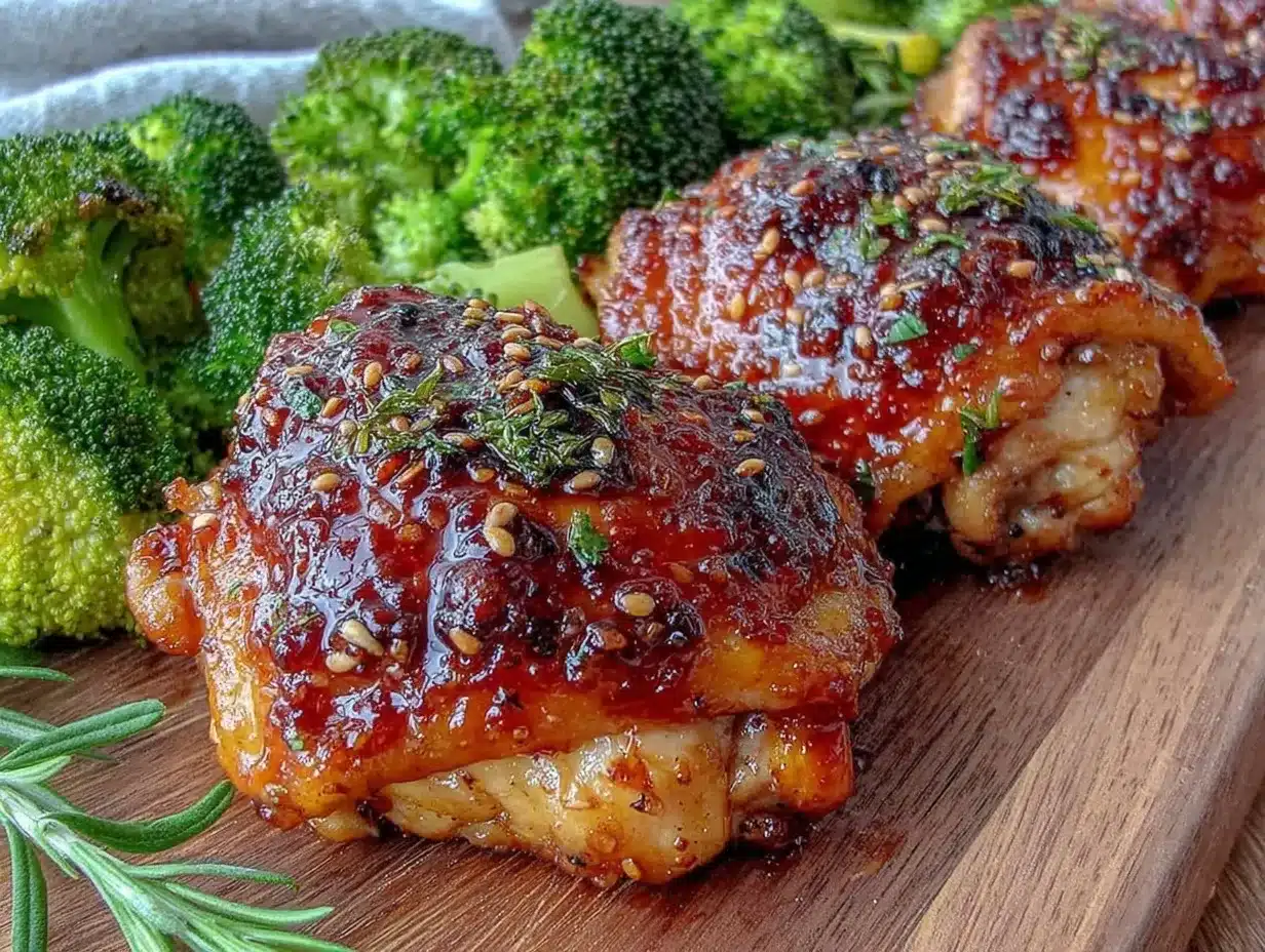 sheet pan honey soy chicken thighs preparation steps