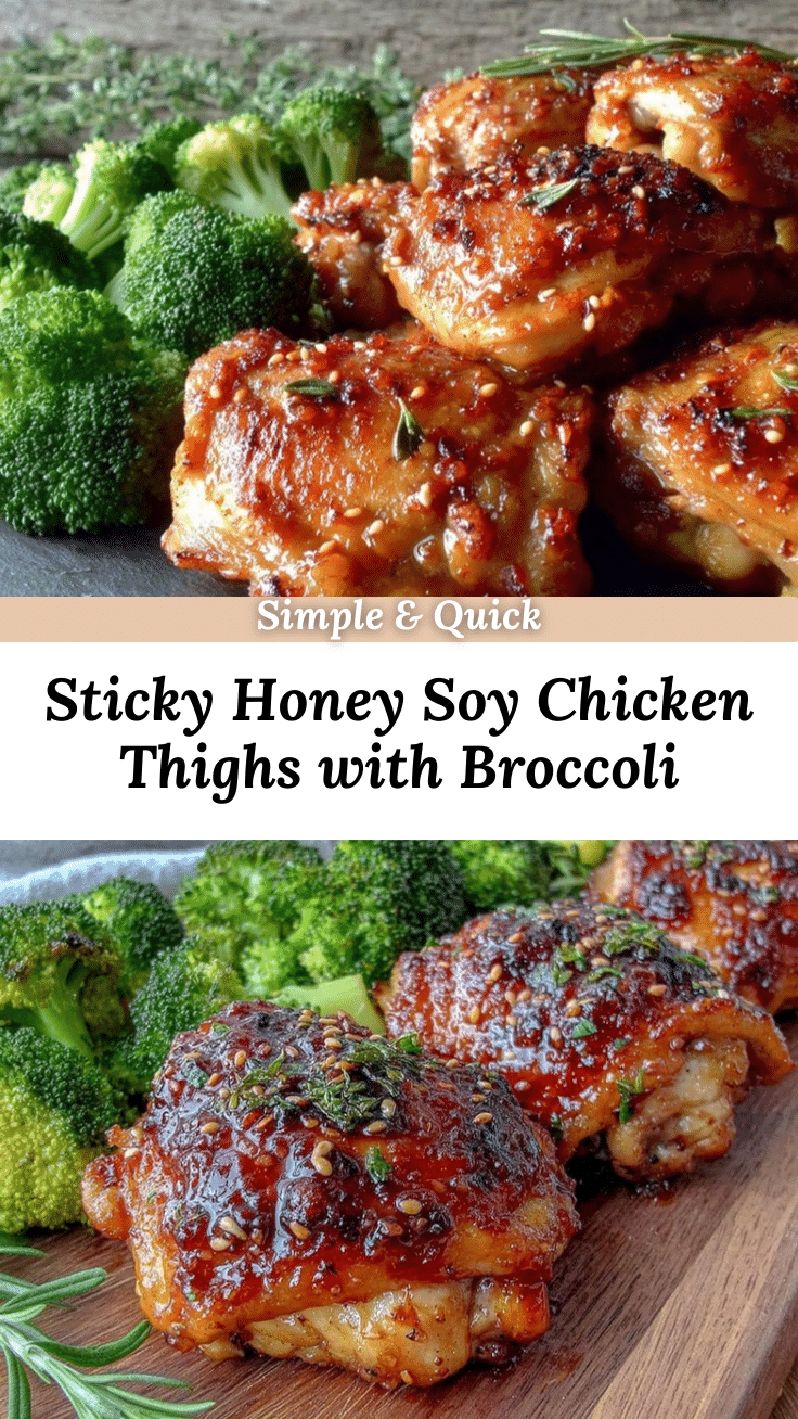 sheet pan honey soy chicken thighs recipe