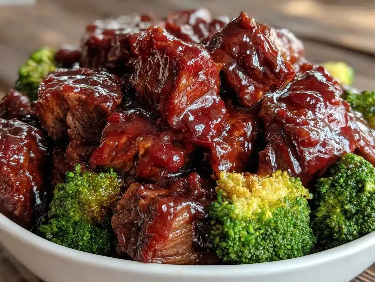 slow cooker beef and broccoli preparation steps