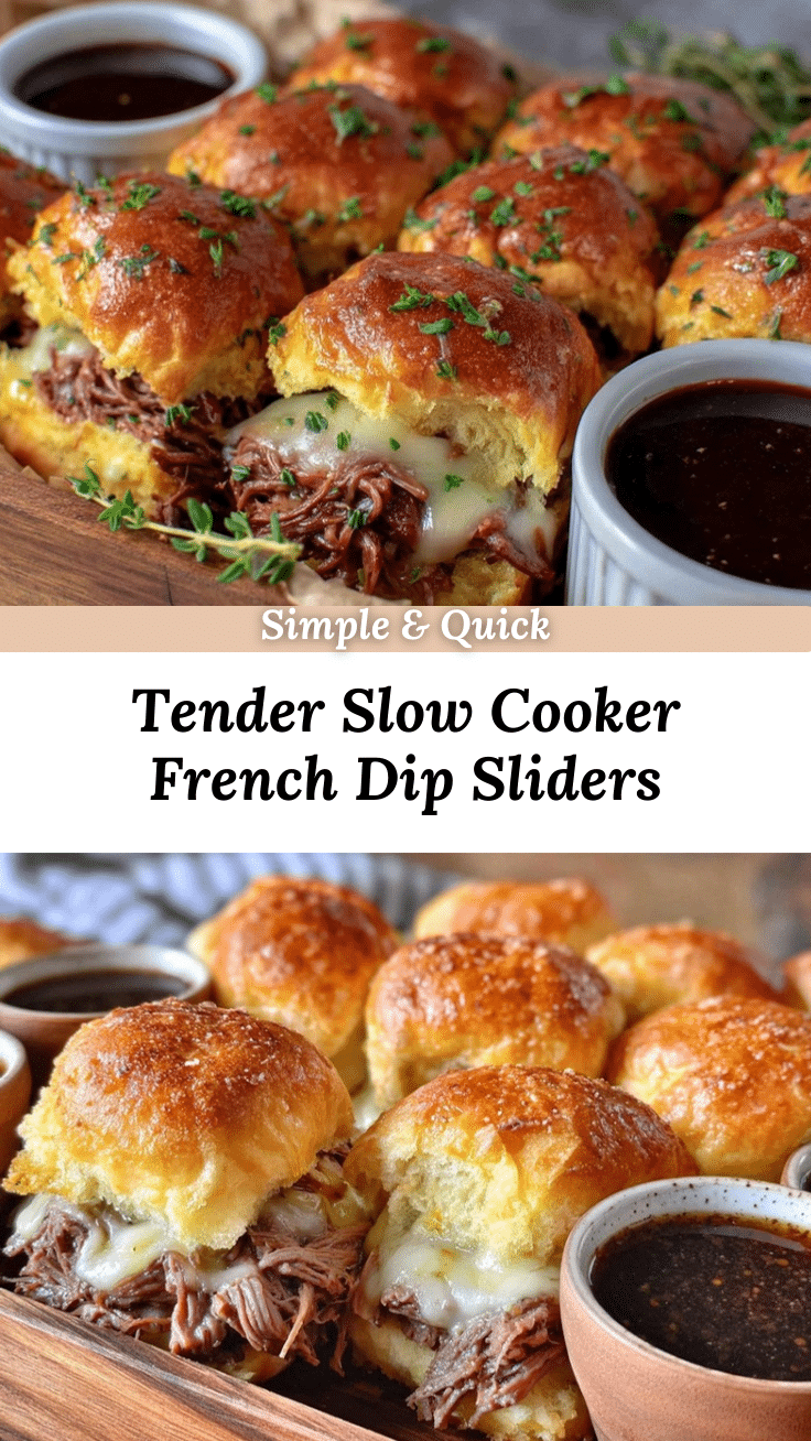 slow cooker french dip sliders recipe