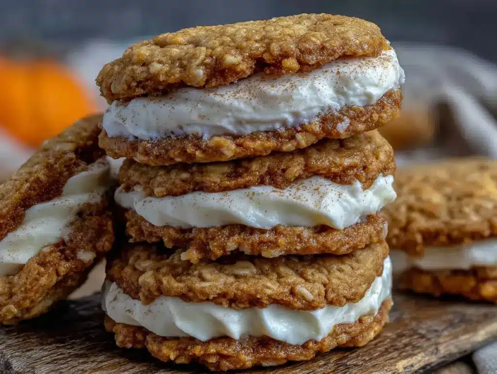 soft chewy oatmeal cream pies - featured image