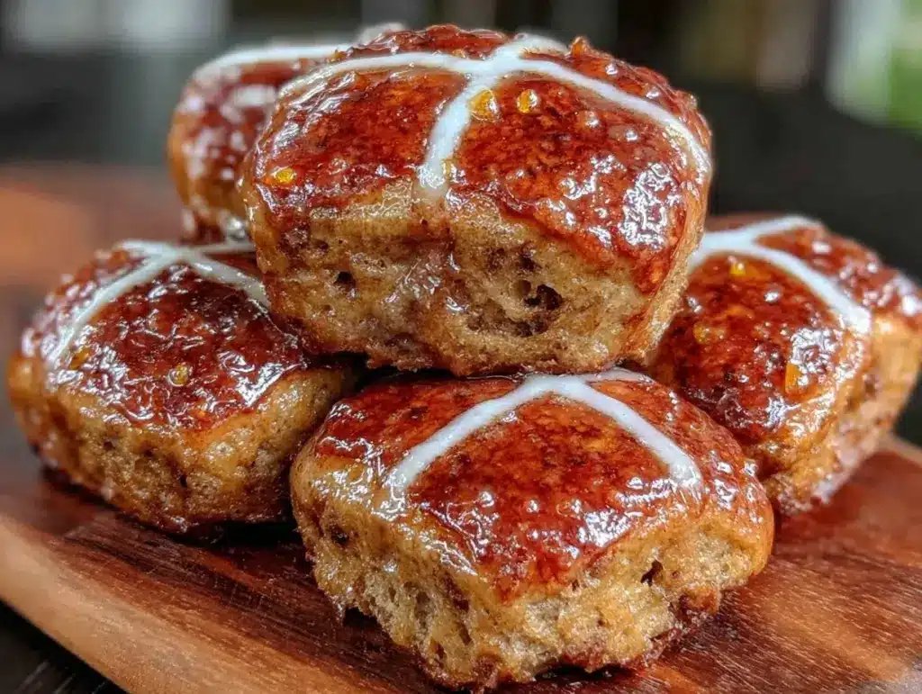 soft hot cross buns - featured image
