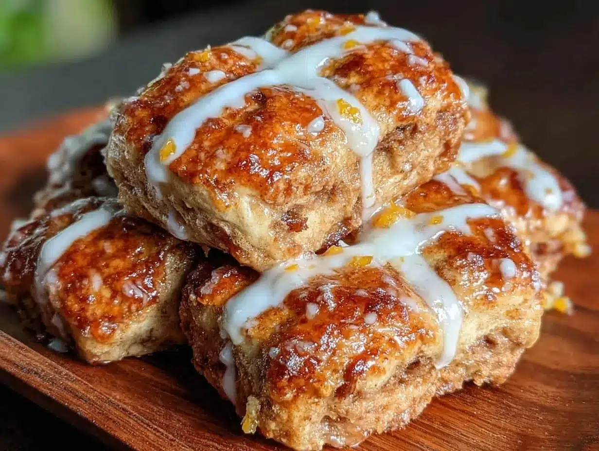 soft hot cross buns preparation steps