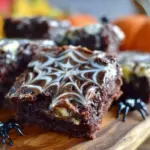 spider web brownies - featured image