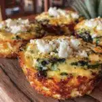 spinach and feta quiche cups - featured image