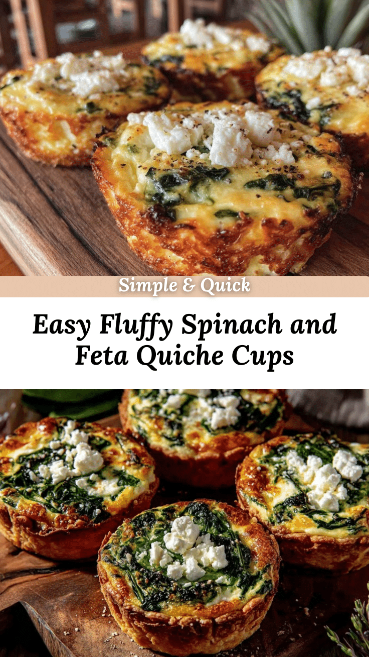 spinach and feta quiche cups recipe