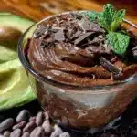 sugar-free chocolate avocado mousse - featured image