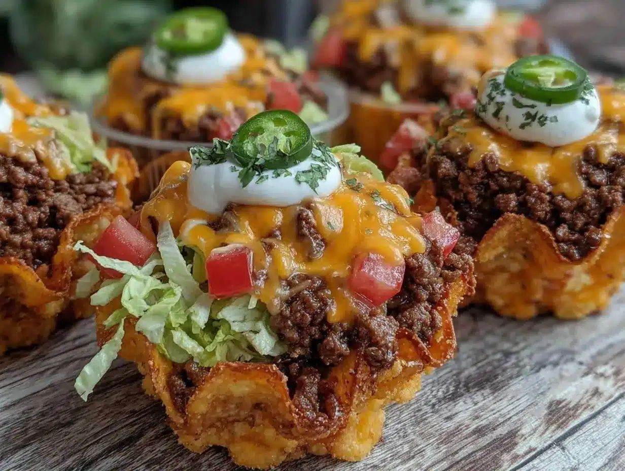 walking taco bar recipe preparation steps