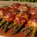bacon-wrapped asparagus bundles - featured image