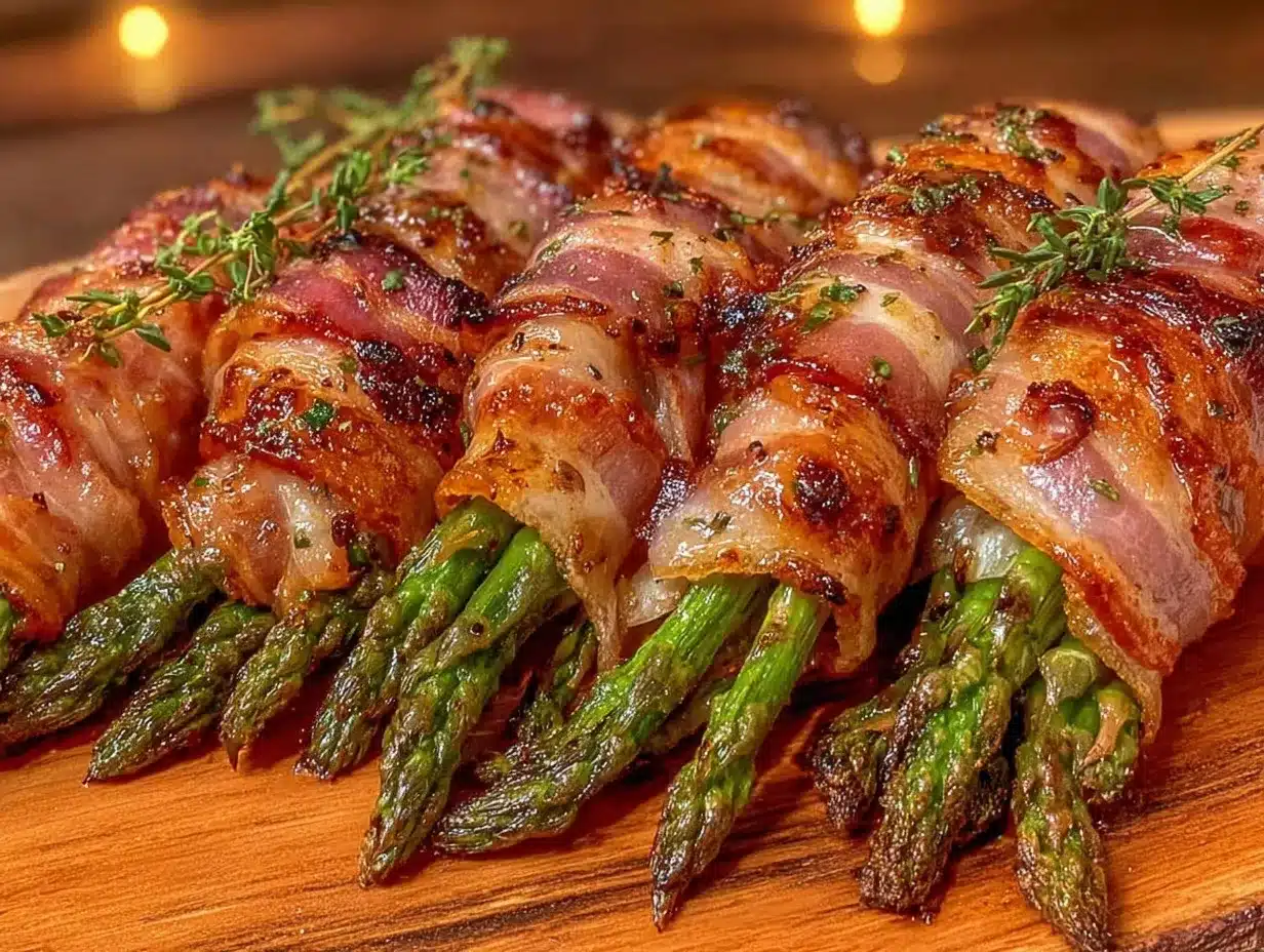 bacon-wrapped asparagus bundles preparation steps