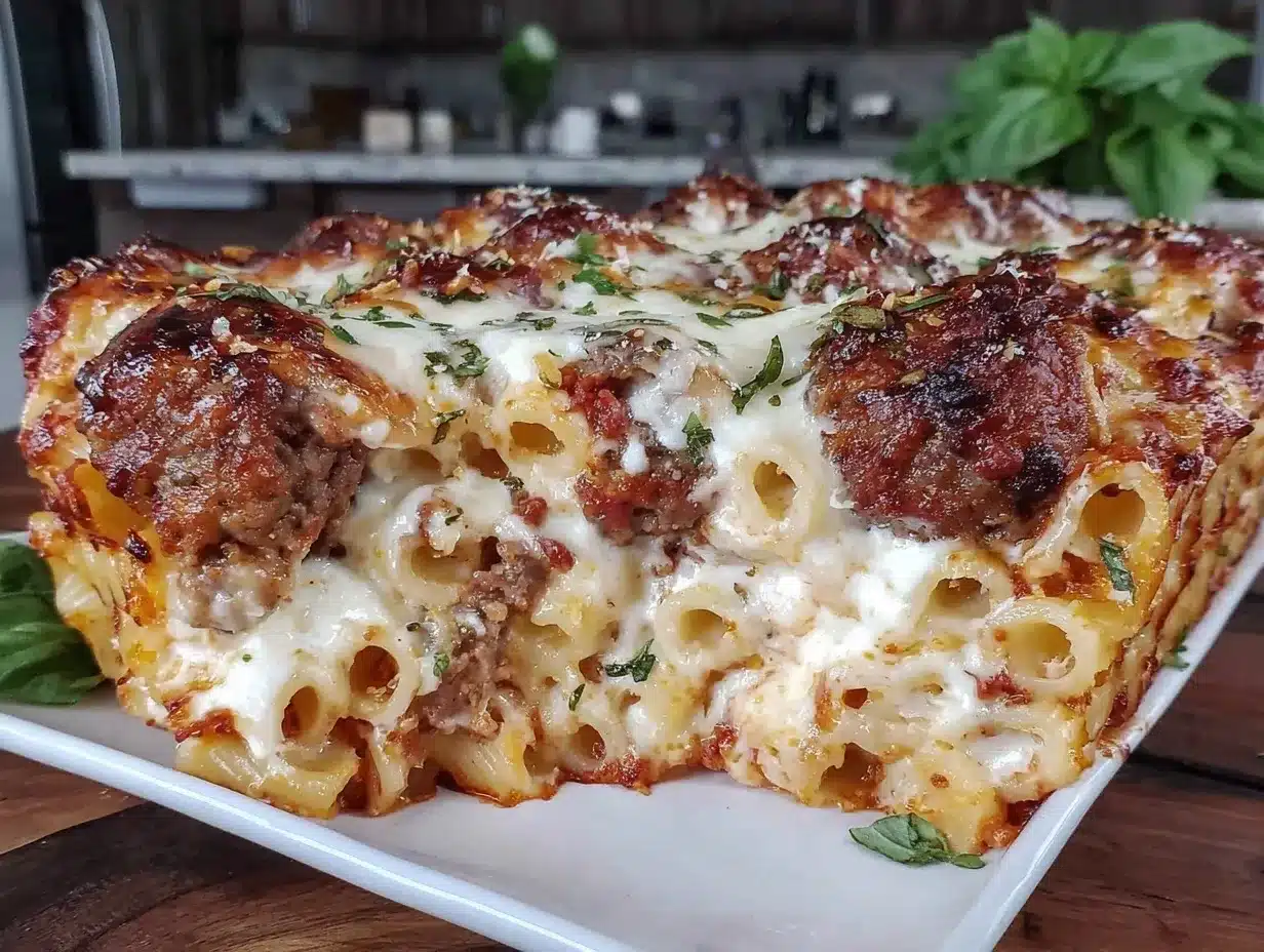 baked ziti with spicy Italian sausage preparation steps
