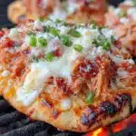 BBQ chicken flatbread pizza - featured image