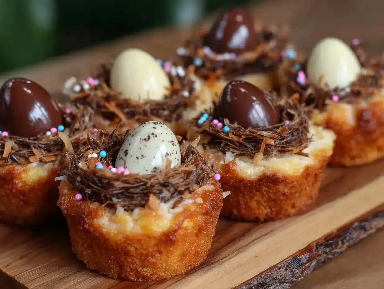 birds nest cupcakes preparation steps