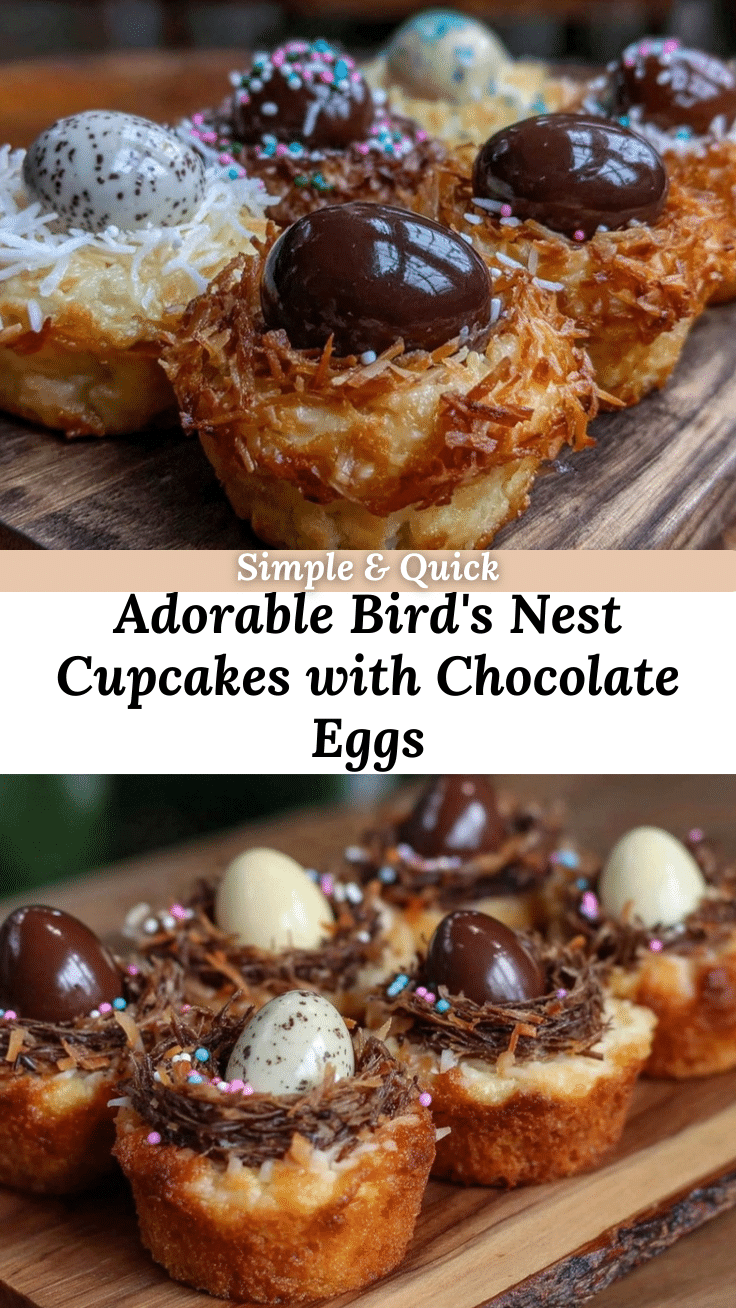 birds nest cupcakes recipe