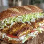 blackened catfish po boy - featured image