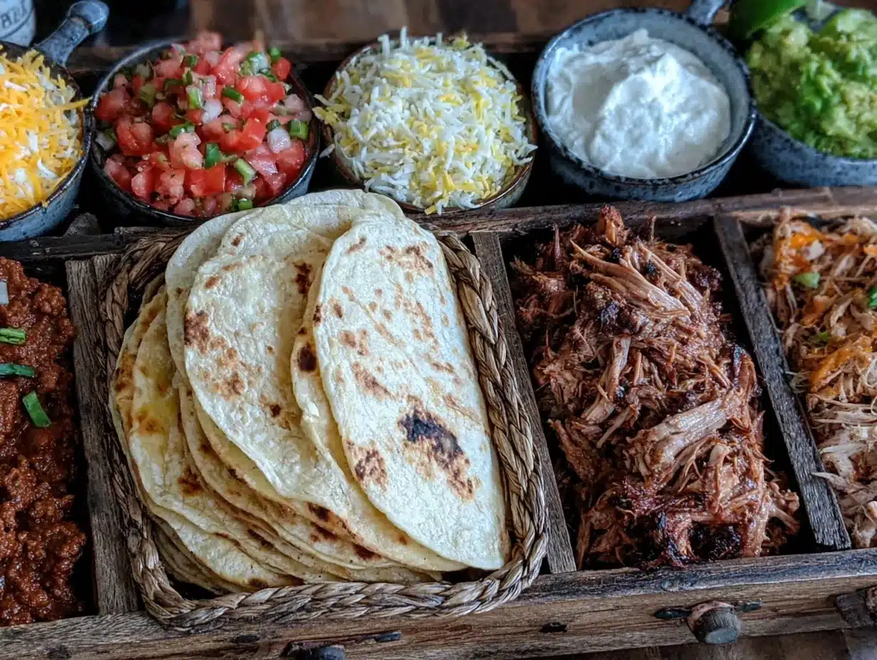 build-your-own taco bar recipe preparation steps