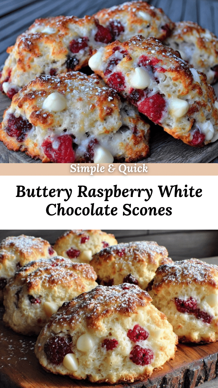 buttery raspberry white chocolate scones recipe