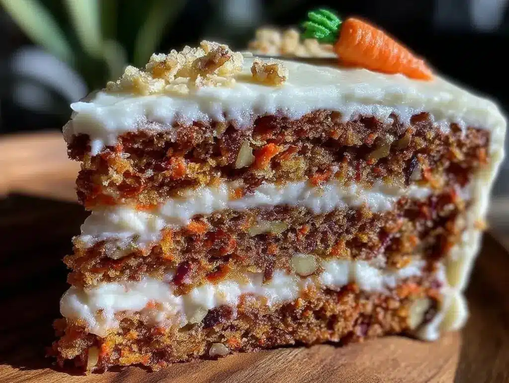 cozy carrot cake layer cake - featured image