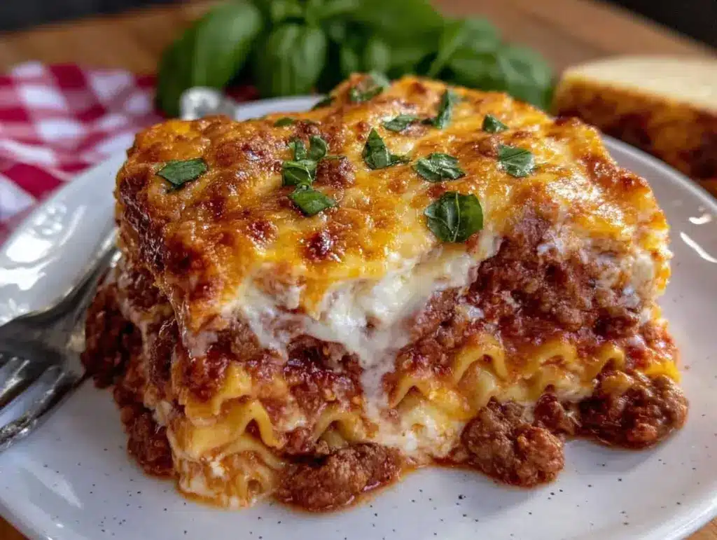 cozy classic lasagna - featured image