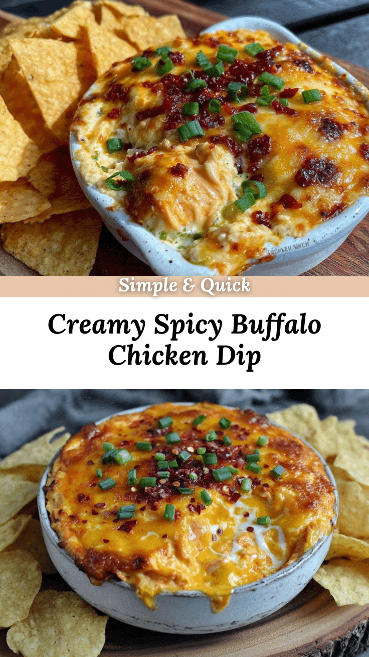 creamy buffalo chicken dip recipe