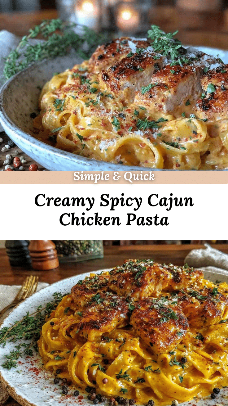 creamy cajun chicken pasta recipe