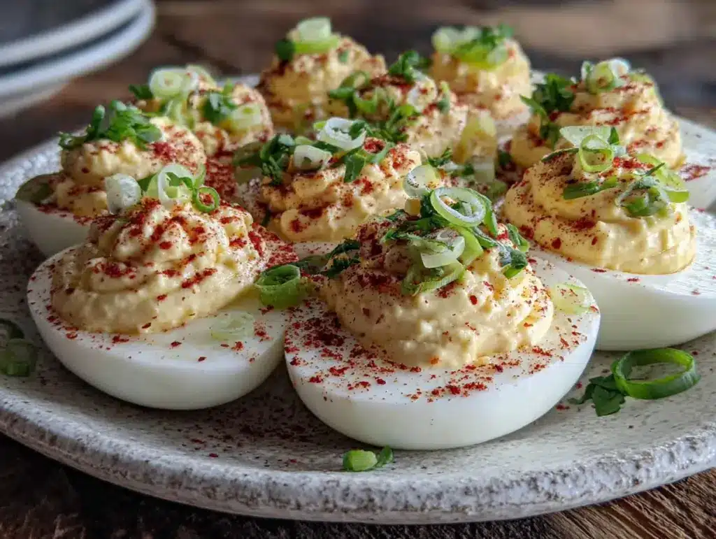 creamy classic deviled eggs - featured image
