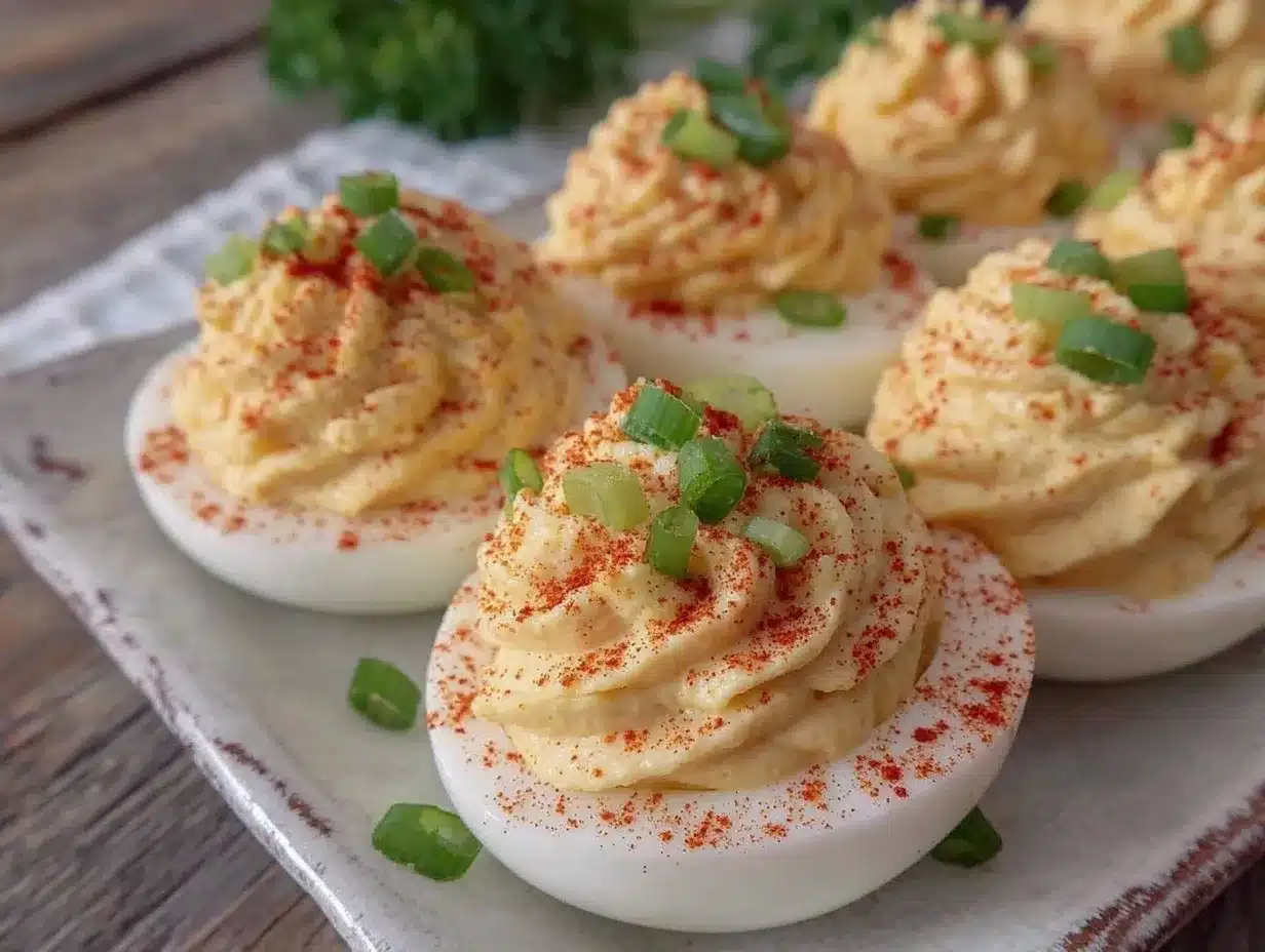 creamy classic deviled eggs preparation steps
