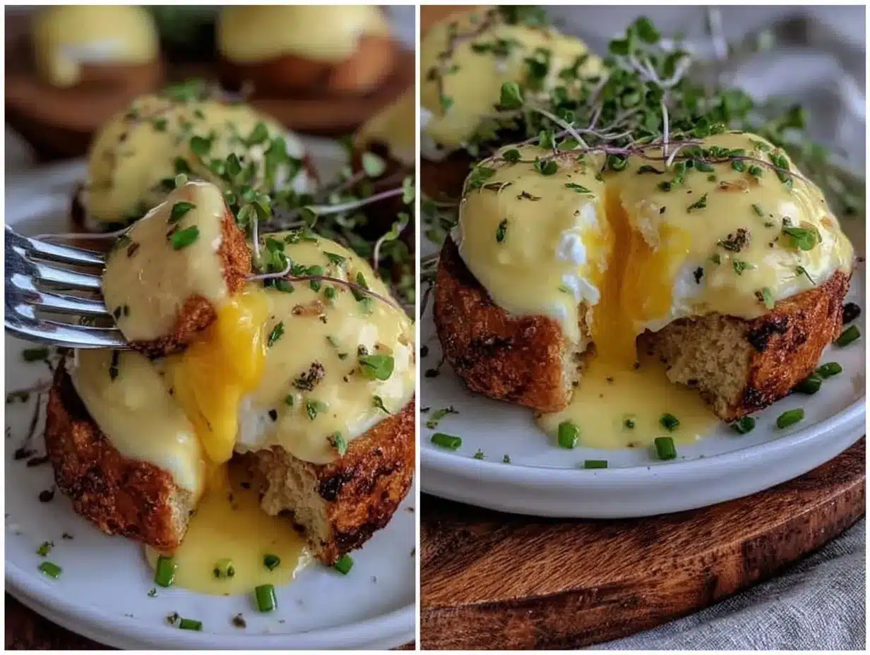 creamy classic eggs benedict preparation steps