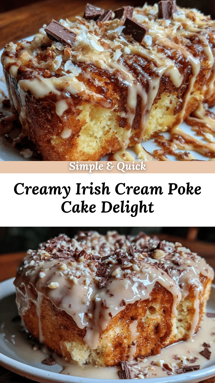 creamy irish cream poke cake recipe