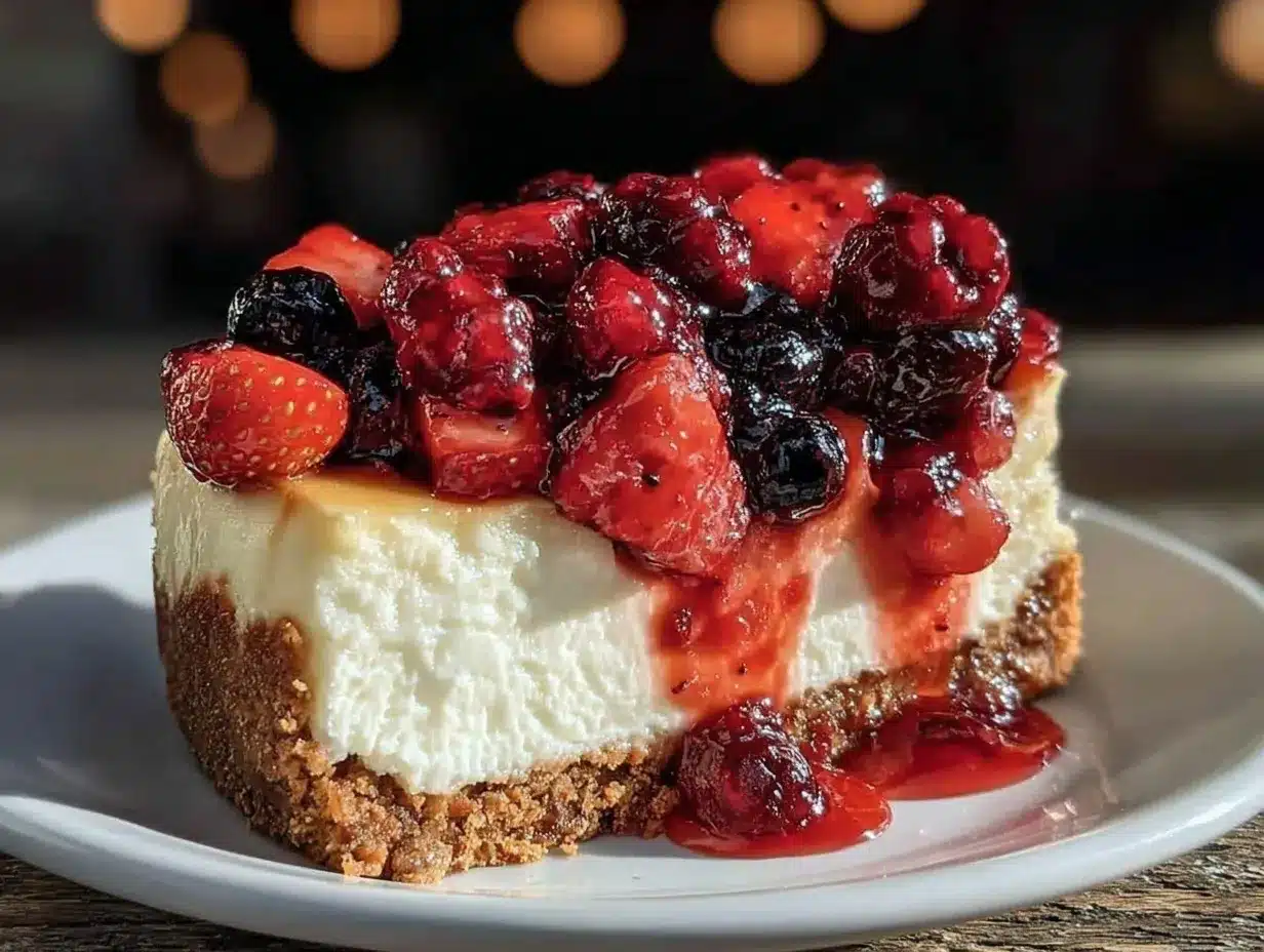 creamy New York style cheesecake preparation steps