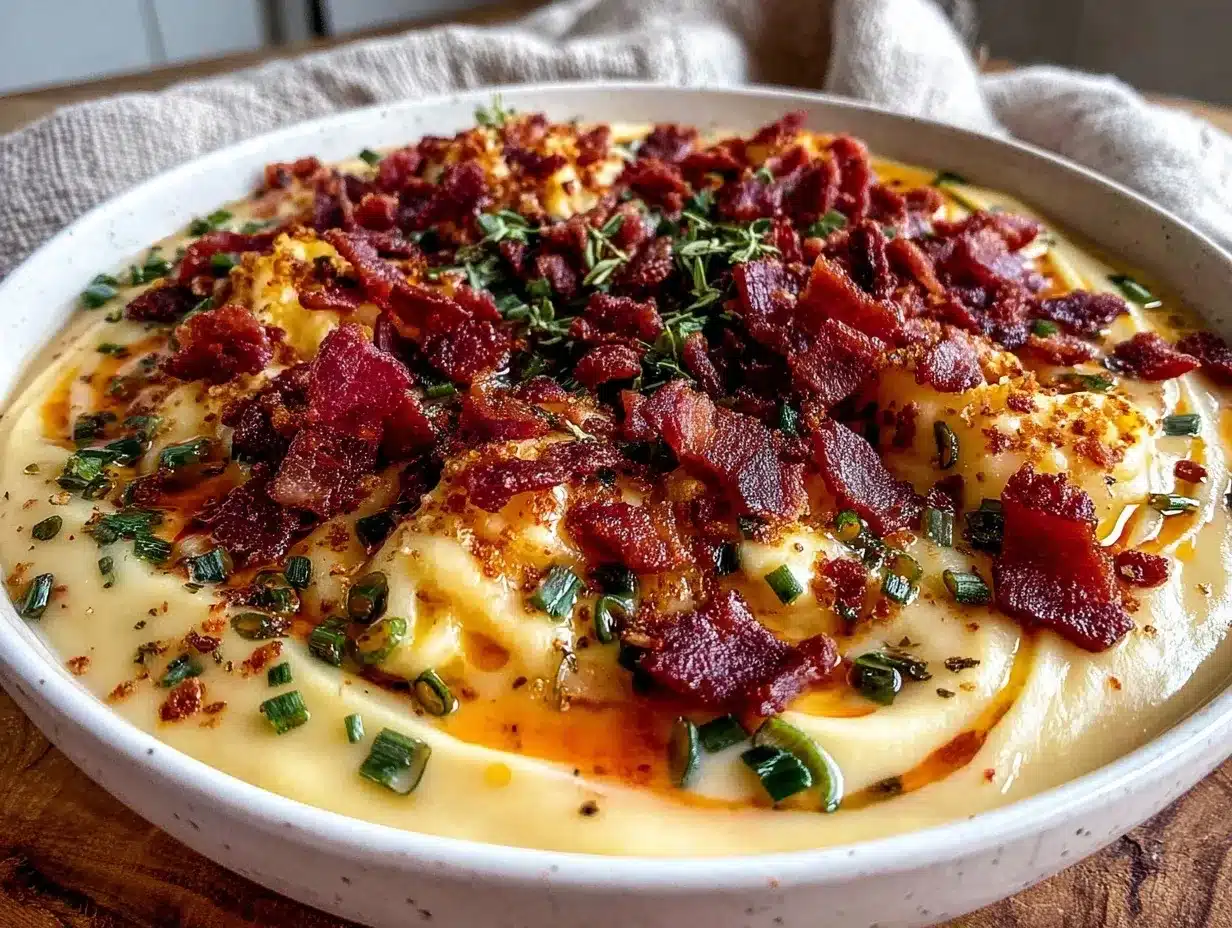creamy potato leek soup with crispy bacon preparation steps