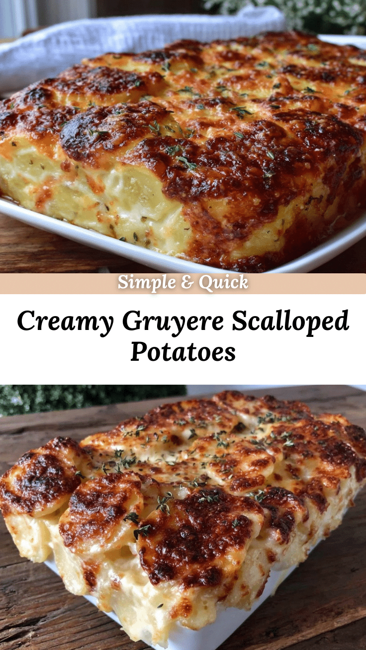 creamy scalloped potatoes with gruyere recipe