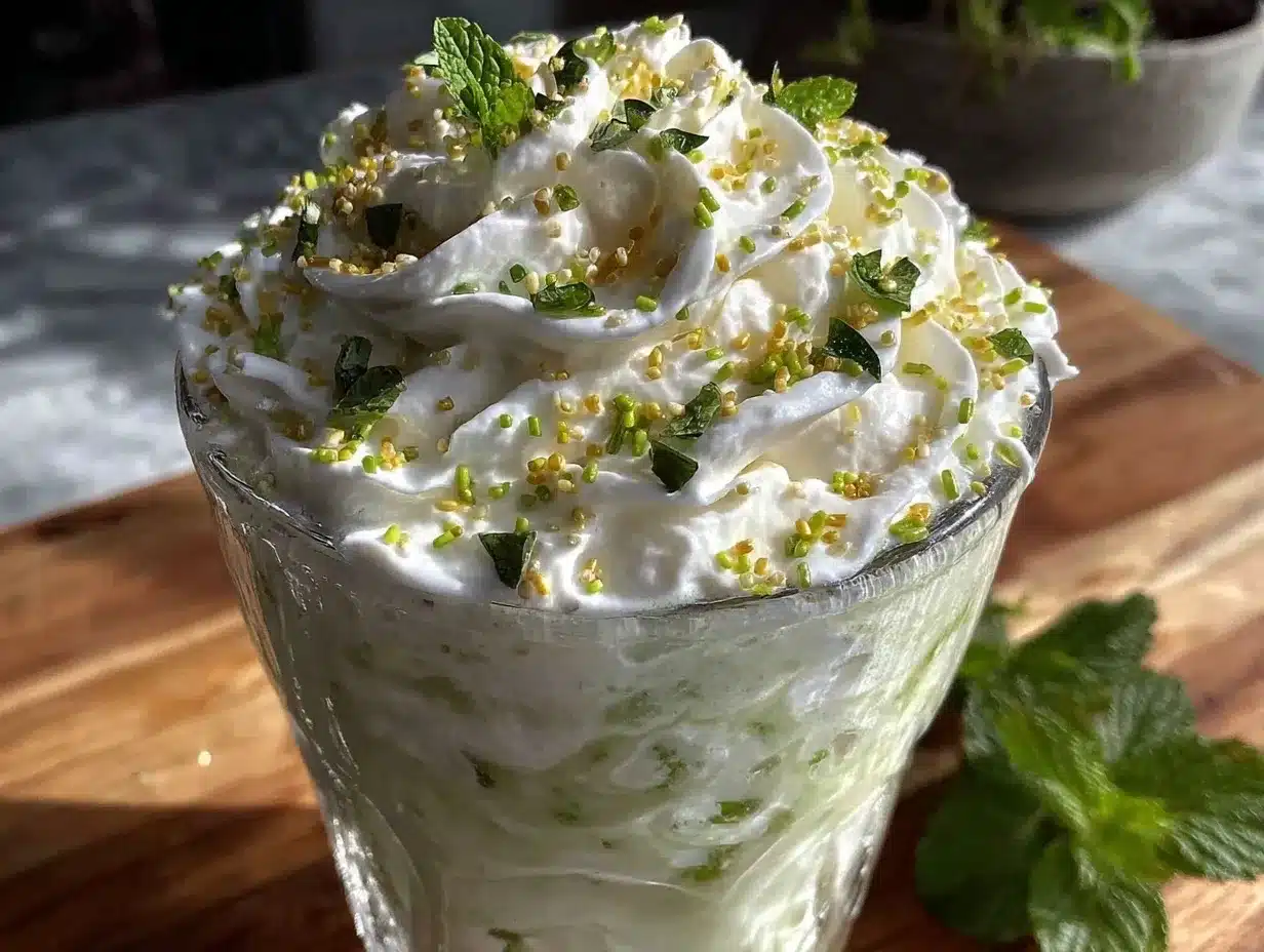 creamy shamrock shake preparation steps