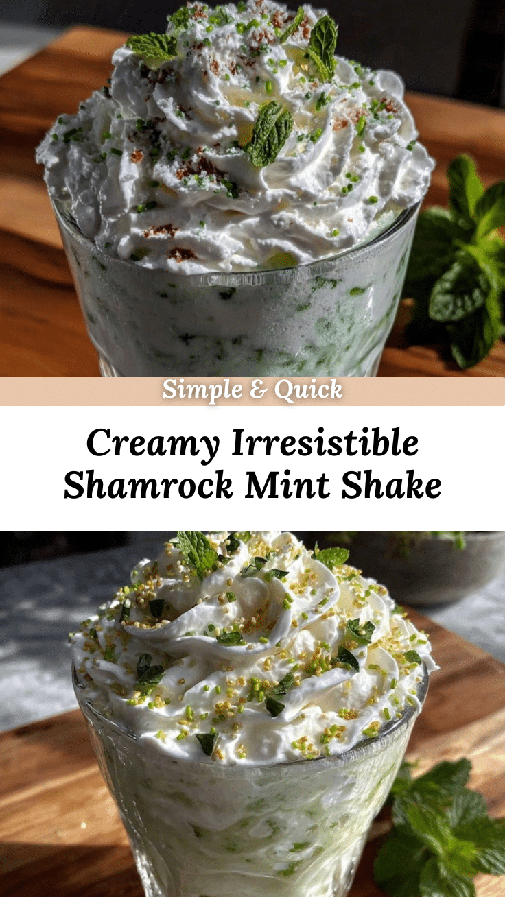 creamy shamrock shake recipe