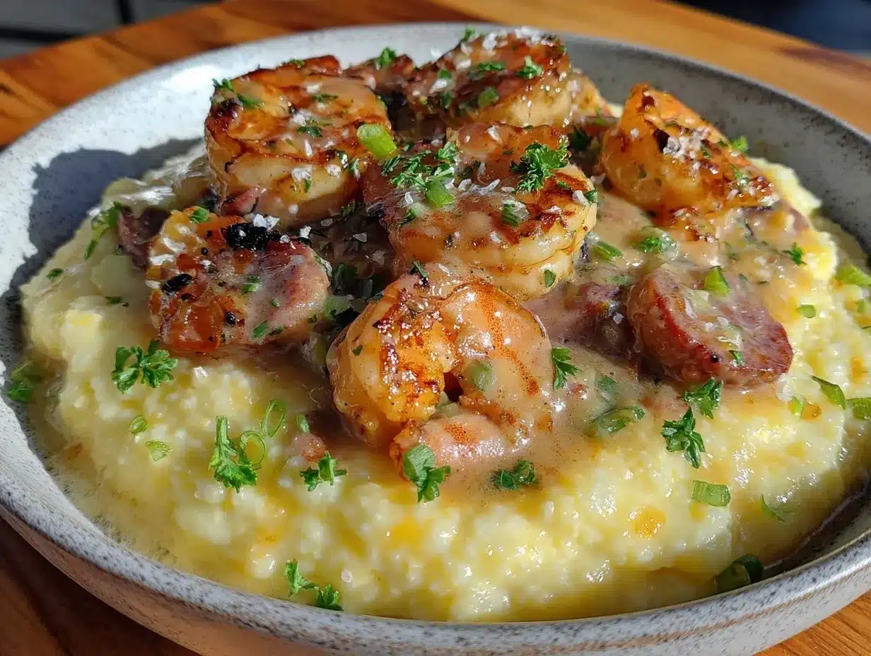 creamy shrimp and grits preparation steps