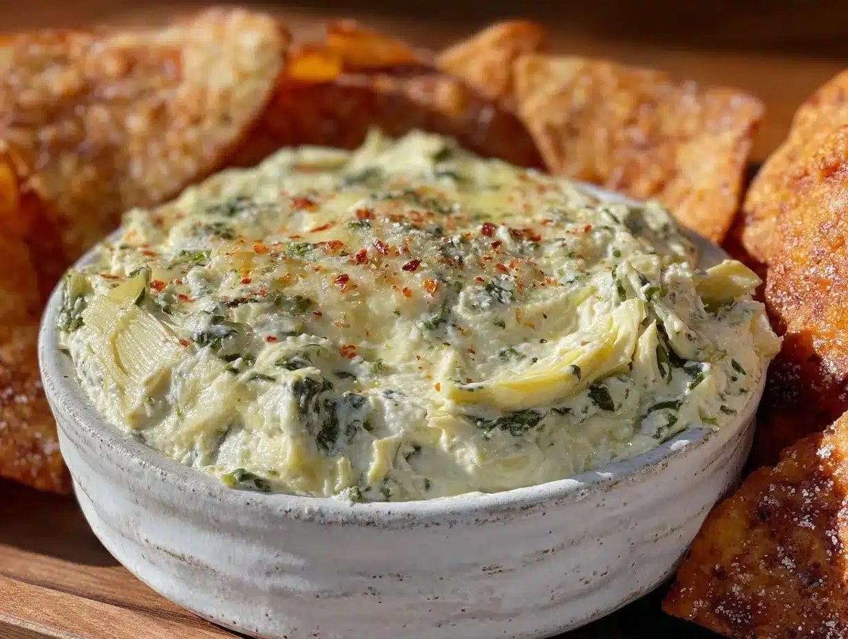 creamy spinach artichoke dip preparation steps