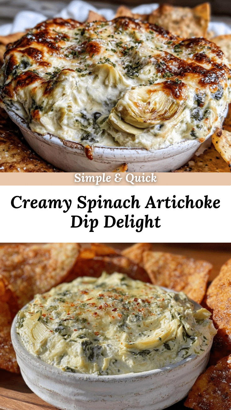 creamy spinach artichoke dip recipe