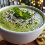 creamy spring pea and mint soup - featured image
