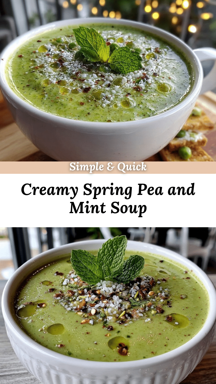 creamy spring pea and mint soup recipe